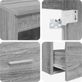 vidaXL Σετ Επίπλων Μπάνιου 2 pcs Γκρι Sonoma Επεξεργασμένο Ξύλο
