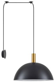 Φωτιστικό Τοίχου Adept Tube 77-8836 80x50x300cm 1xE27 60W Black-Gold Homelighting