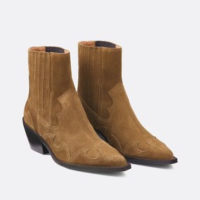 Δερμάτινα western μποτάκια