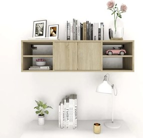 vidaXL Ράφι Τοίχου Sonoma Δρυς 102 x 30 x 29 εκ. Επεξ. Ξύλο