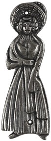 Roline 455 Ένδειξη WC από Ορείχαλκο Old Silver 52x150mm