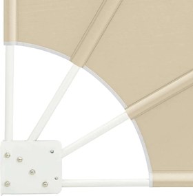 vidaXL Αδιάφανο σκίαστρο μπαλκονιού Μπεζ 115 x 115 εκ Πολυεστέρας