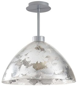 Φωτιστικό Οροφής Bergama 525NOR1130 Φ34x37cm E27 40W Silver Opviq