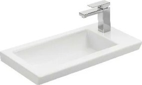 Drop Status White 45x28 MDF - Πάγκος με Νιπτήρα &amp; Καθρέπτη