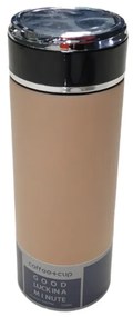 Φορητό παγούρι-θερμός - KM40 - 500ml Μπεζ