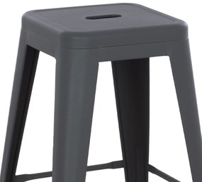 ΣΚΑΜΠΟ ΜΕΣΑΙΟΥ ΥΨΟΥΣ ΜΕΤΑΛΛΙΚΟ MELITA-PRO HM8573.50 ΓΚΡΙ 43x43x67Υεκ. (1 Τεμμάχια)