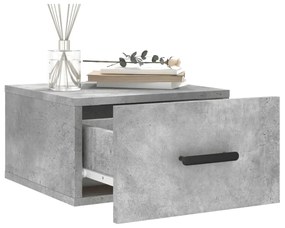 vidaXL Κομοδίνο Επιτοίχιο Γκρι Σκυροδέματος 35 x 35 x 20 εκ.