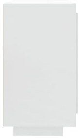 Συρταριέρα Γυαλιστερό Λευκό 80x40x75 εκ. Επεξεργασμένο Ξύλο - Λευκό
