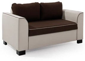 Καναπές-κρεβάτι διθέσιος Elda, μπεζ-καφέ 150x87x93cm -MAR-TED-221