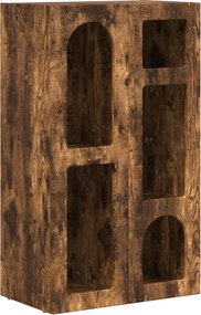 vidaXL Πλαϊνό γραφείο Καπνιστό Δρύς 59 x 35 x 100,5 εκ