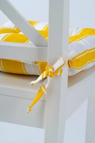 Stewehome Μαξιλάρι καθίσματος με κορδόνια σετ 40x40 cm