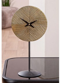 Floor/Table Ρολόι "Rapa" Αλουμίνιο Μπρούντζινο PU L. 95 cm H. 30 cm D. 155 cm-05161300