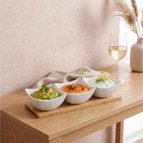 ΕΤΑΖΈΡΕΣ &amp; ΟΡΝΤΕΒΙΈΡΕΣ APPETIZER SET BAMBOO WHITE 4P SECRET DE GOURMET 16