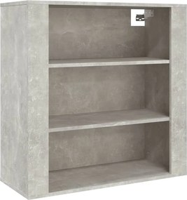 vidaXL Ντουλάπι Τοίχου Γκρι Σκυρ. 80x33x80 εκ. Επεξεργασμένο Ξύλο