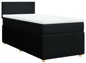 ΚΡΕΒΑΤΙ BOXSPRING ΜΕ ΣΤΡΩΜΑ ΜΑΥΡΟ 100 X 200 ΕΚ. ΥΦΑΣΜΑΤΙΝΟ 3287362