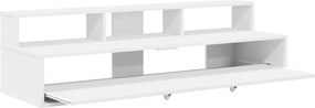 vidaXL Γραφείο Στούντιο Λευκό 152 x 42,5 x 36 εκ Επεξεργασμένο Ξύλο