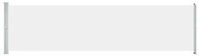 vidaXL Σκίαστρο Πλαϊνό Συρόμενο Βεράντας Κρεμ 600 x 160 εκ.