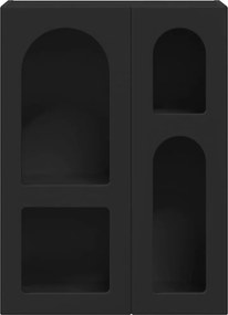 vidaXL Πλαϊνό γραφείο ELST Μαύρο 59 x 35 x 80.5 εκ. Επεξεργασμένο ξύλο