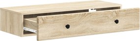 vidaXL Τραπεζάκι Τοίχου Sonoma Δρυς 87,5 x 34,5 x 17 εκ.