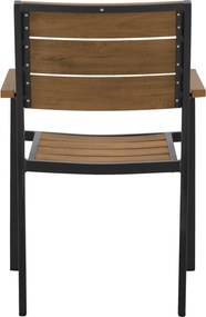 ΠΟΛΥΘΡΟΝΑ ΑΛΟΥΜΙΝΙΟΥ SAGA ΑΝΘΡΑΚΙ ΜΕ POLYWOOD HM5127.02 55x56x85Υεκ.