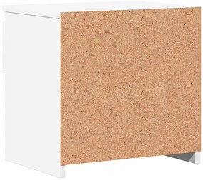 vidaXL Κομοδίνα 2 τεμ. Λευκά 40 x 30 x 39 εκ. από Επεξ. Ξύλο