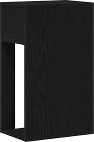 vidaXL Πύργος υπολογιστή με συρτάρι Μαύρο 30x44x74 cm