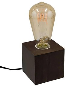 Φωτιστικό Επιτραπέζιο Cube 99406 1xE27 8x8x8cm Dark Brown GloboStar