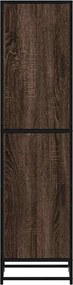 vidaXL Highboard καφέ δρυς Κατασκευασμένο ξύλο και μέταλλο