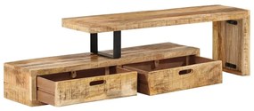 vidaXL Βάση Τηλεόρασης (118-200) x 30x40 εκ. από Μασίφ Ξύλο Μάνγκο