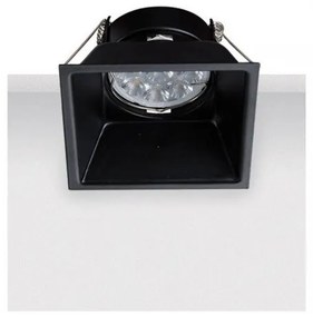 Χωνευτό Φωτιστικό Οροφής 8,8cm GU10 50W IP20 Zambelis-S009-Μαύρο S009