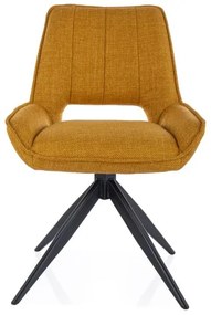 KRZESŁO TELLO BJORN CZARNY STELAŻ/ CURRY 68 DIOMMI-80-3900