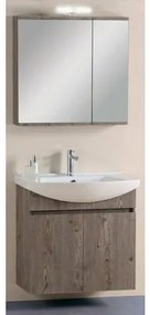 Pro Bagno Σετ Έπιπλα Μπάνιου 2τμχ. Πάγκος με Νιπτήρα & Καθρέπτης Με Ντουλάπι & Φως 75x36x73cm Pro Bagno Elegant 955A Με Επιλογή Χρώματος BEST-8080521