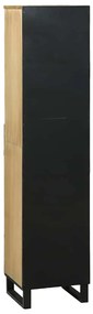 vidaXL Ντουλάπα Μπάνιου Καφέ 38 x 33 x 160 εκ. Μασίφ ξύλο μάνγκο