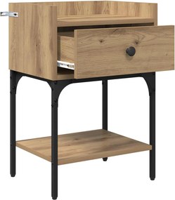 vidaXL Κομοδίνο 2 τεμ. Artisan Oak 40 x 29 x 60 εκ Επεξεργασμένο Ξύλο