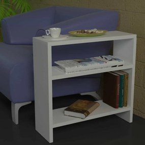 Stewehome Βοηθητικό Τραπεζάκι Silvanus Λευκό 51x17.5x49 cm