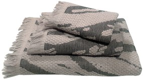 Πετσέτα Le Blanc Πεννιέ Ζακάρ 525gr/m2 NAXOS Grey Χειρός 30×50