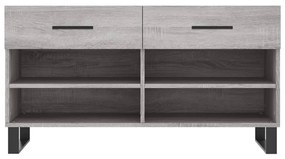 vidaXL Παπουτσοθήκη Γκρι Sonoma 102x35x55 εκ. από Επεξεργασμένο Ξύλο