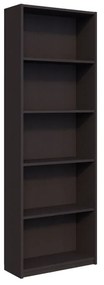 Βιβλιοθήκη Max  σε ανθρακί απόχρωση 58x23x170εκ