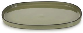 CARACTERE CARDAMOM OVAL PLATE 35,5X21,8X2,5CM | Συσκευασία 4 τμχ