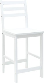 vidaXL Καρέκλες φαγητού 2 pcs Λευκό 40 x 47,5 x 99,5 εκ