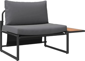 vidaXL Σέτ φαγητού για κήπο 3 pcs Ανθρακί Ατσάλι