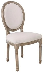 Καρέκλα Jameson Ε752,1Κ 49x55x95cm (Σετ 2τμχ) Ecru Ξύλο,Ύφασμα