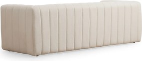 Τριθέσιος Καναπές Κρέμα ROYAL 225x90x75