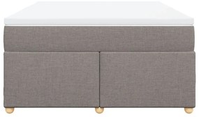 ΚΡΕΒΑΤΙ BOXSPRING ΜΕ ΣΤΡΩΜΑ TAUPE 160X200 ΕΚ. ΥΦΑΣΜΑΤΙΝΟ 3285391