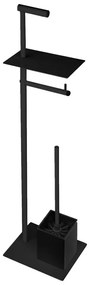 Βάση Χαρτιού Επιδαπέδια &amp; Πιγκάλ Neo 968155 20x75cm Black Mat Karag Stainless Steel