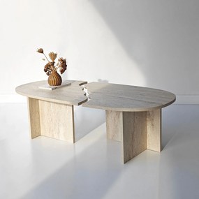 Coffee Table Missisipi - Travertine Travertine
