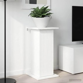 vidaXL Βάση φυτών Λευκό 30,5 x 30 x 60,5 εκ Επεξεργασμένο Ξύλο