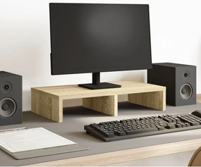 vidaXL Βάση Οθόνης Sonoma Δρυς 50x27x10 εκ. από Επεξεργασμένο Ξύλο