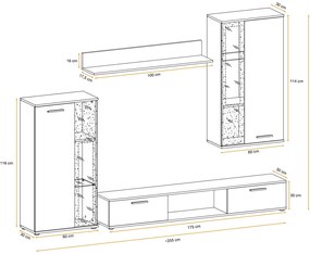 Nord Συνθεση Λευκη 255x180x30
