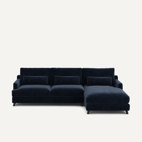 Γωνιακός καναπές από βελούδινο chenille, Alwine